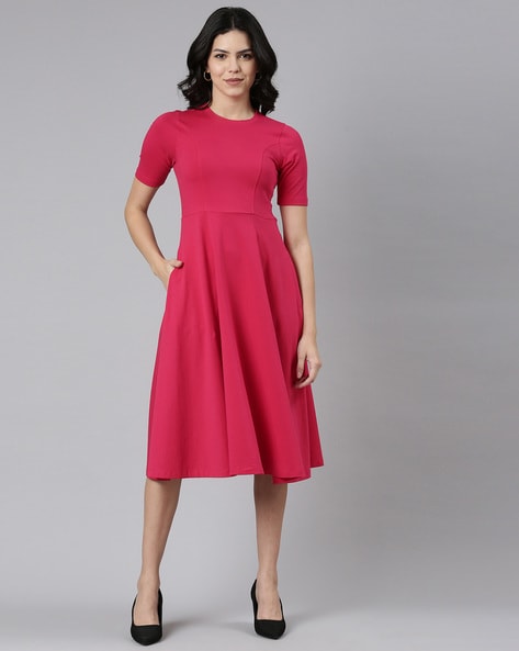 Cocktail Dress Elegant A-Line Knee-Length V-Neck Sash Party Dress Free  Customization - Milanoo.com