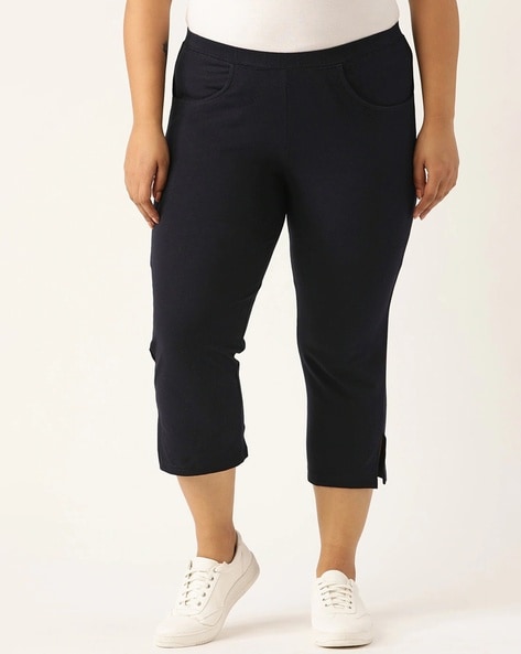 Black capris dress outlet pants