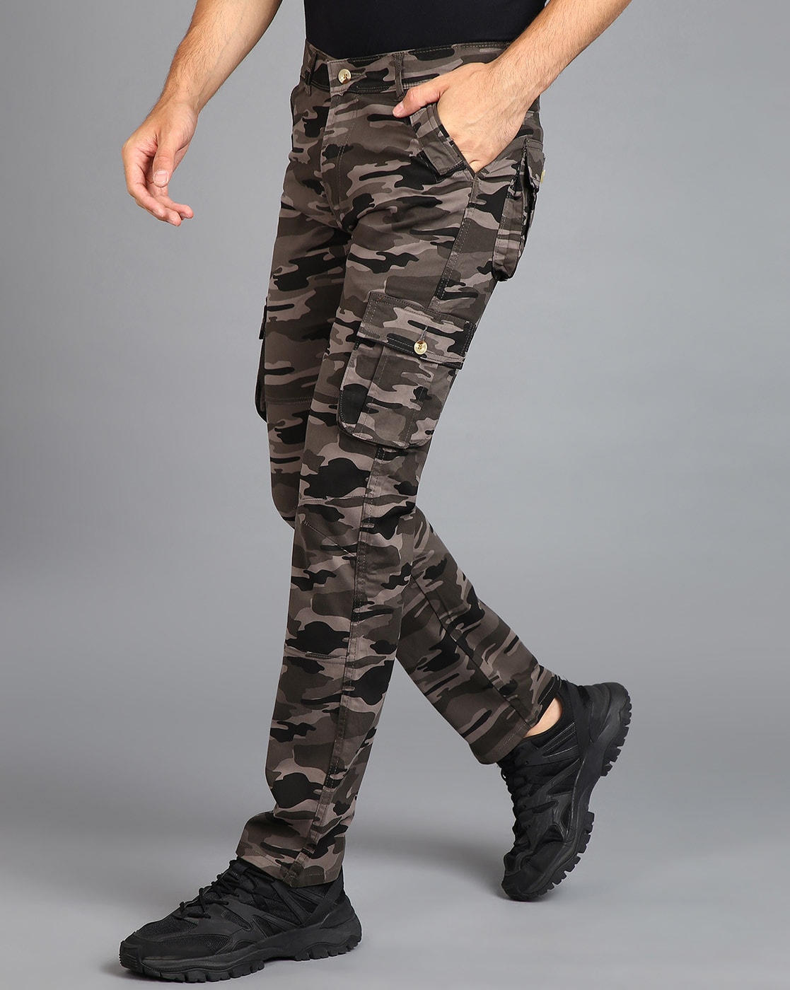 Buy Grey Trousers & Pants for Men by URBANO FASHION Online | Ajio.com
