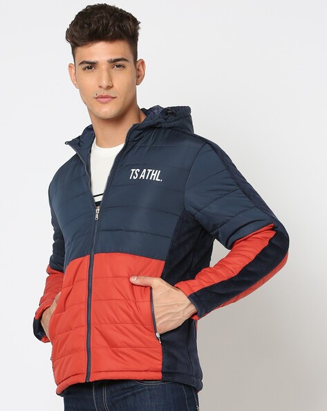 Colourblock Ottoman Panel Puffer Jacket