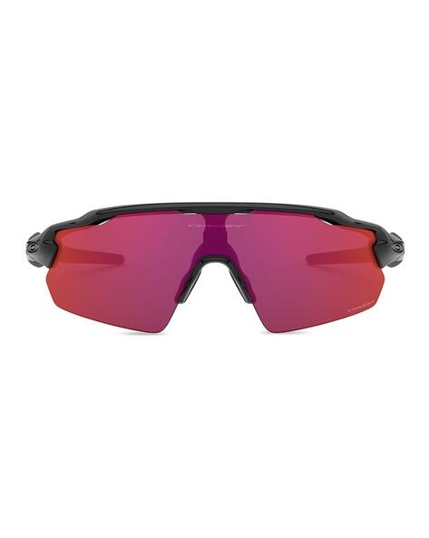 Oakley 0OO921192111738 Men UV Protected Red Lens Rectangle Sunglasses