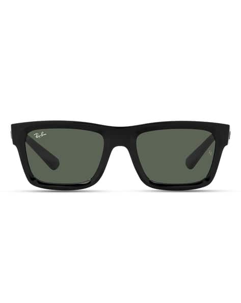 0RB439666777154 Men UV Protected Green Lens Rectangle Sunglasses