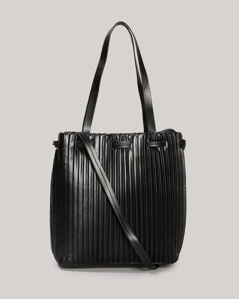 Womens black bucket on sale bag