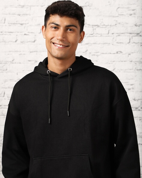 Black hoodie sales without pocket