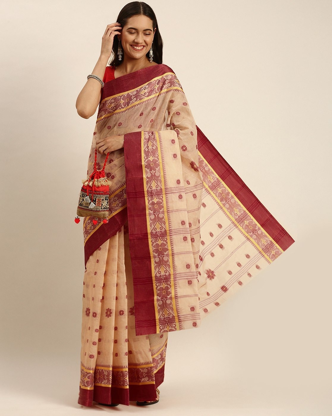 Buy Black Sarees for Women by Buta Buti Online | Ajio.com