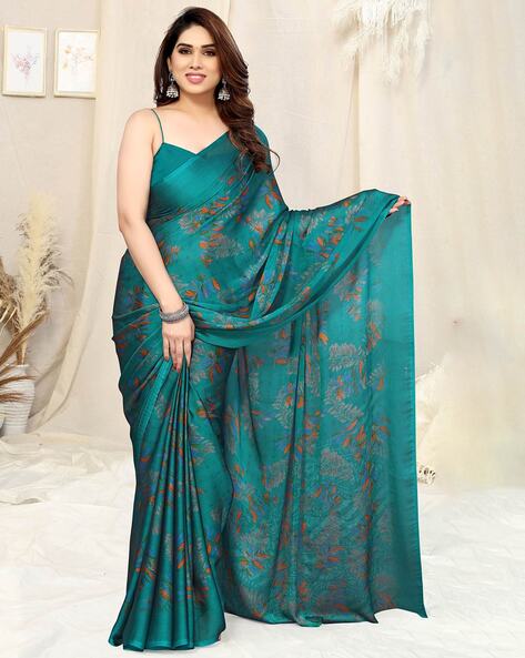 Black Party Wear Saree for Unmarried Girl