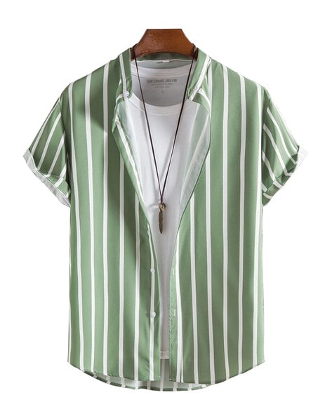 Buy Green Shirts for Men by SMOWKLY Online