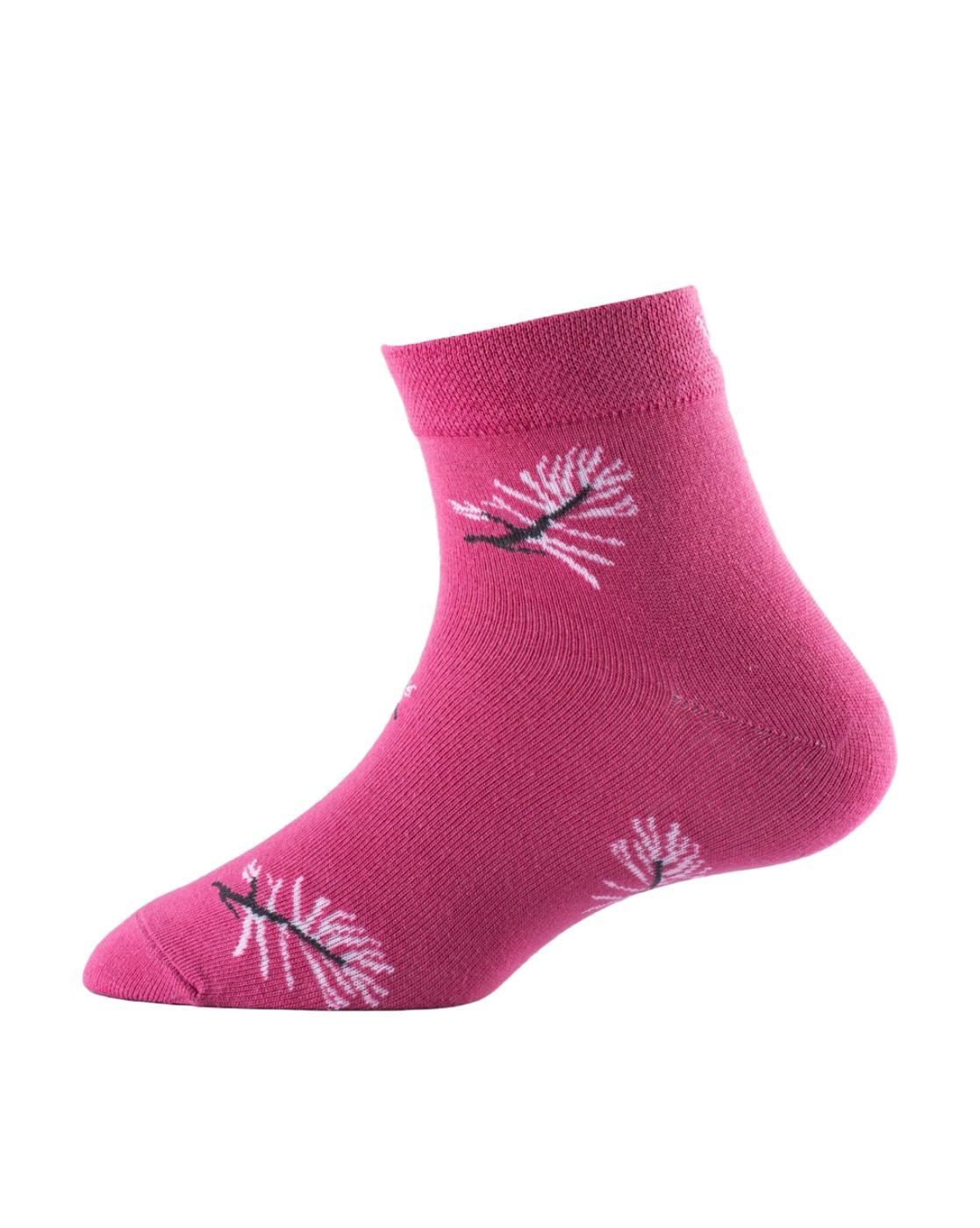 Pack Of 3 Micro Printed Ankle-Length Socks