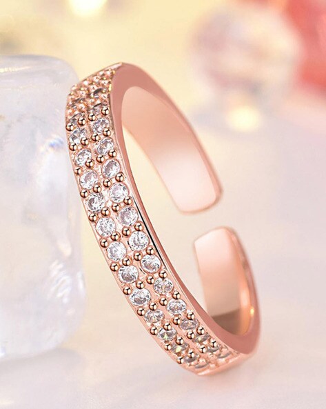 Diamond Eternity Wedding Ring Set in Rose Gold | KLENOTA