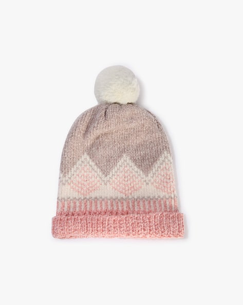 MATCHITT Boys Geometric Pattern Beanie