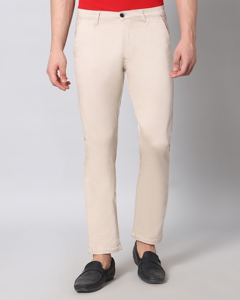 Cream Beige Stretchable Pants – Cotton Kairee