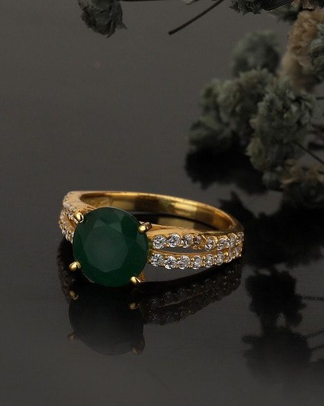 Emerald Ring 8.76 Ct. 18K Yellow Gold | The Natural Emerald Company