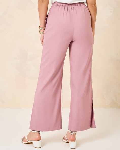 Buy Purple Trousers & Pants for Women by Styli Online | Ajio.com