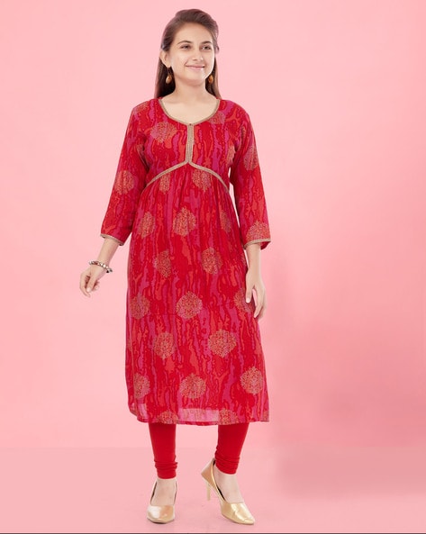 Kurta Sets & Suits | Kurta, Leggings Set,Frock Style,3/4 Sleeves | Freeup