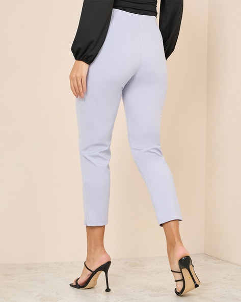 Women 2 Way Stretch Solid Slim Fit Stretchable Pants