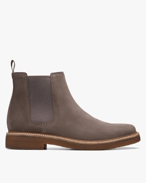 Clarks grey clearance boots