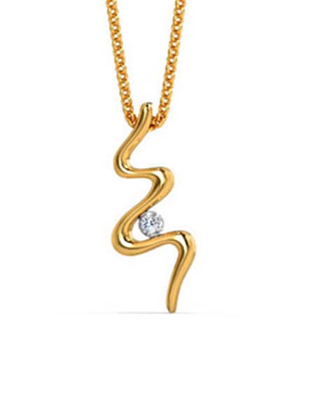 Disney Women's 14K Yellow Gold Donald Duck Pendant Necklace, 18