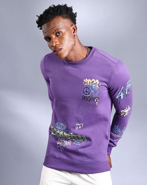 Purple store sweatshirt mens