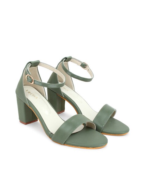 Green chunky sandals new arrivals