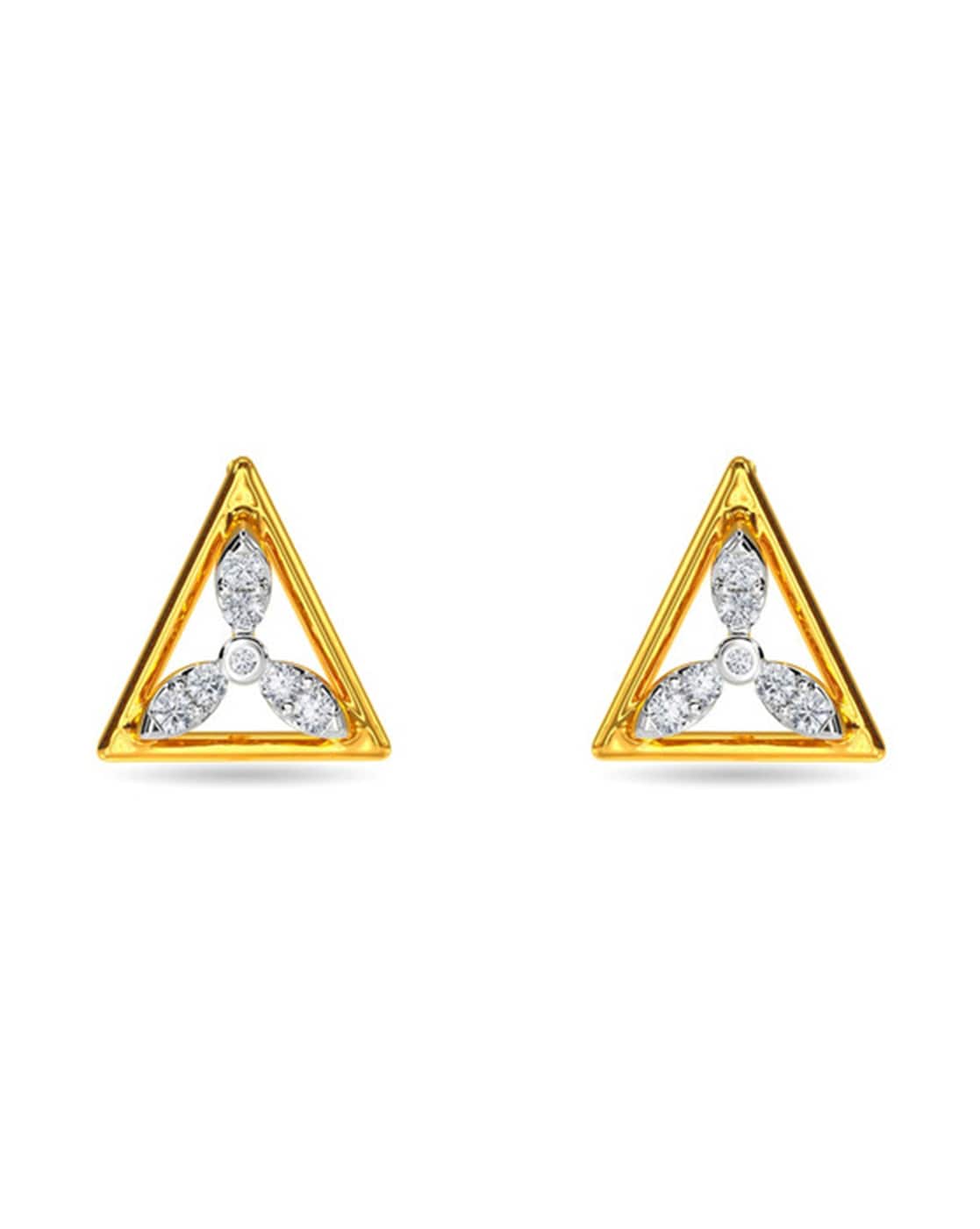 Aarna 18kt Gold Earrings - R Narayan Jewellers | R Narayan Jewellers