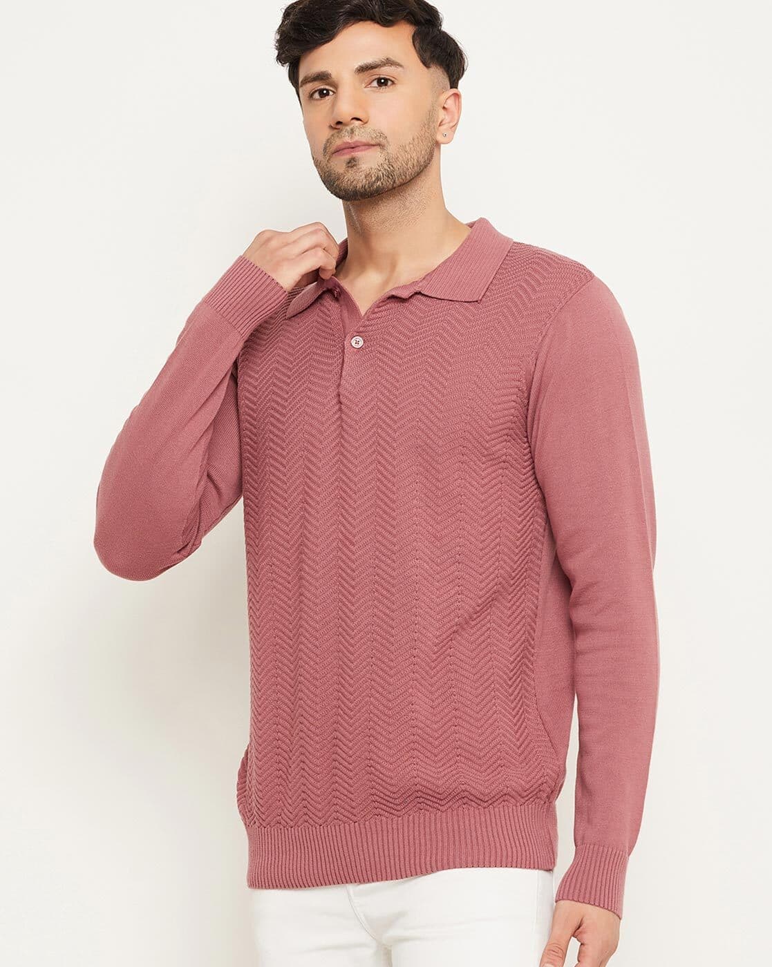 Light Pink Colour Sweater Buy Pink Sweaters Cardigans For Men By