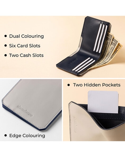 Scarters Abundance Bi-Fold Wallet For Men (Grey, FS)