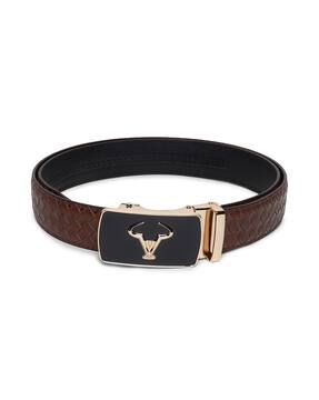 Buy MENFOX Belt with Auto Lock Buckle Closure Online | Ajio.com