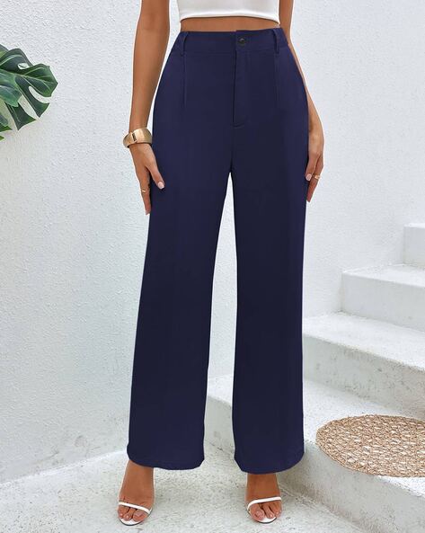 Take The Lead Trouser - Navy | Fashion Nova, Pants | Fashion Nova