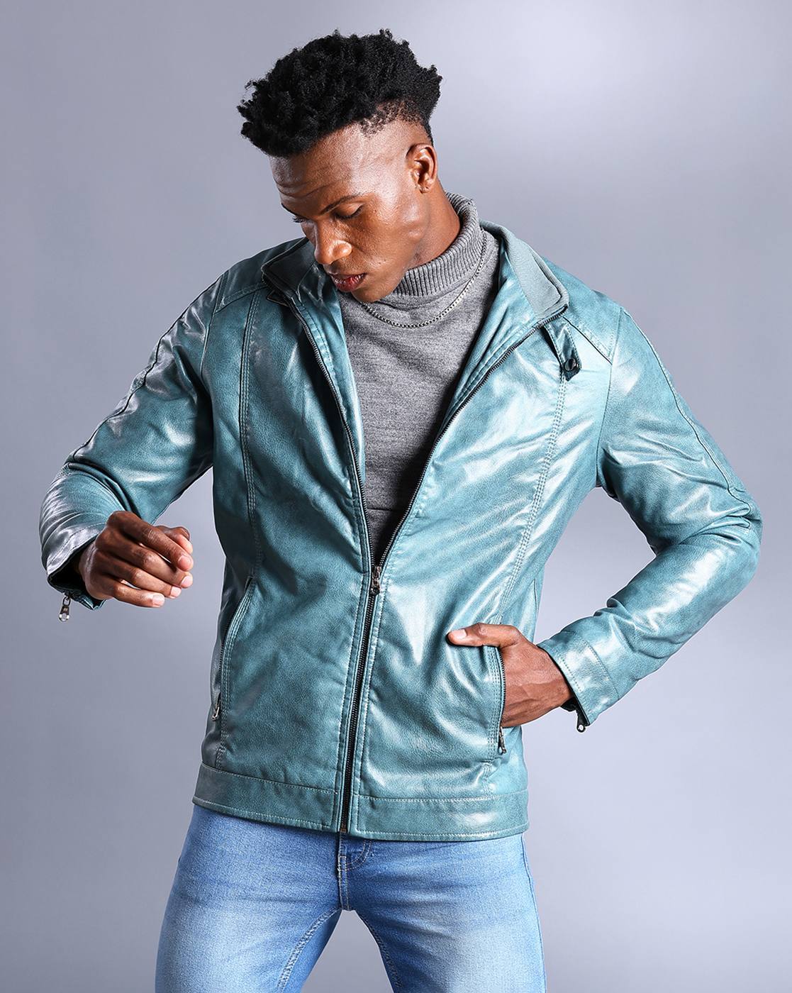 Men Leather Jackets - Buy Leather Jackets For Men Online | Myntra