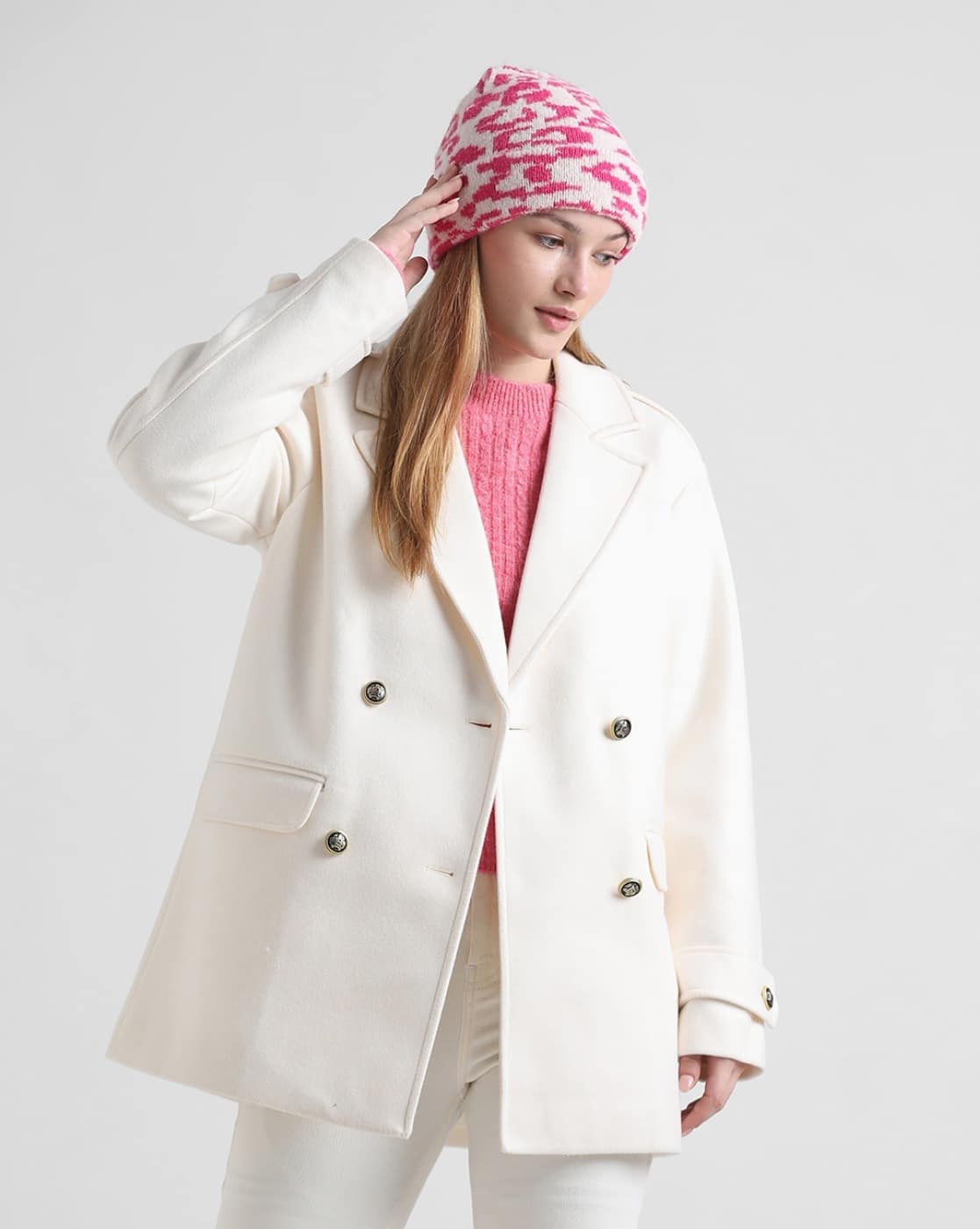 Buy Off white Jackets & Coats for Women by ONLY Online