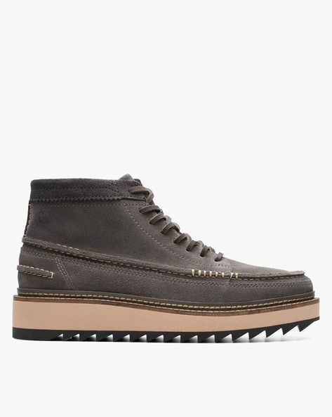 Clarks mens lace outlet up boots