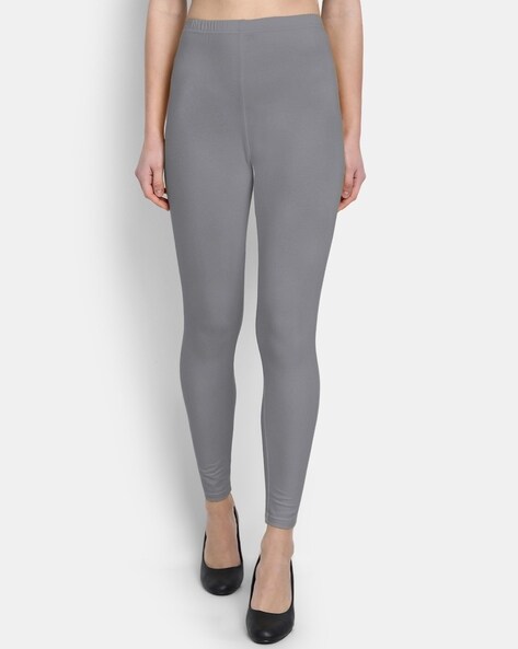 Women Cotton Gym Legging 500 - Grey