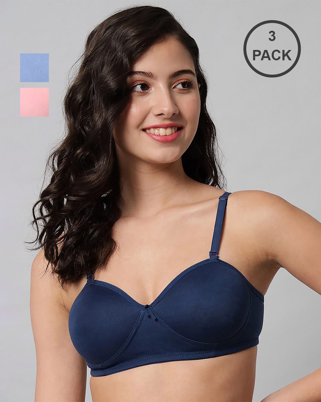Buy Blue,Light Blue,Pink Bras for Women by Arousy Online
