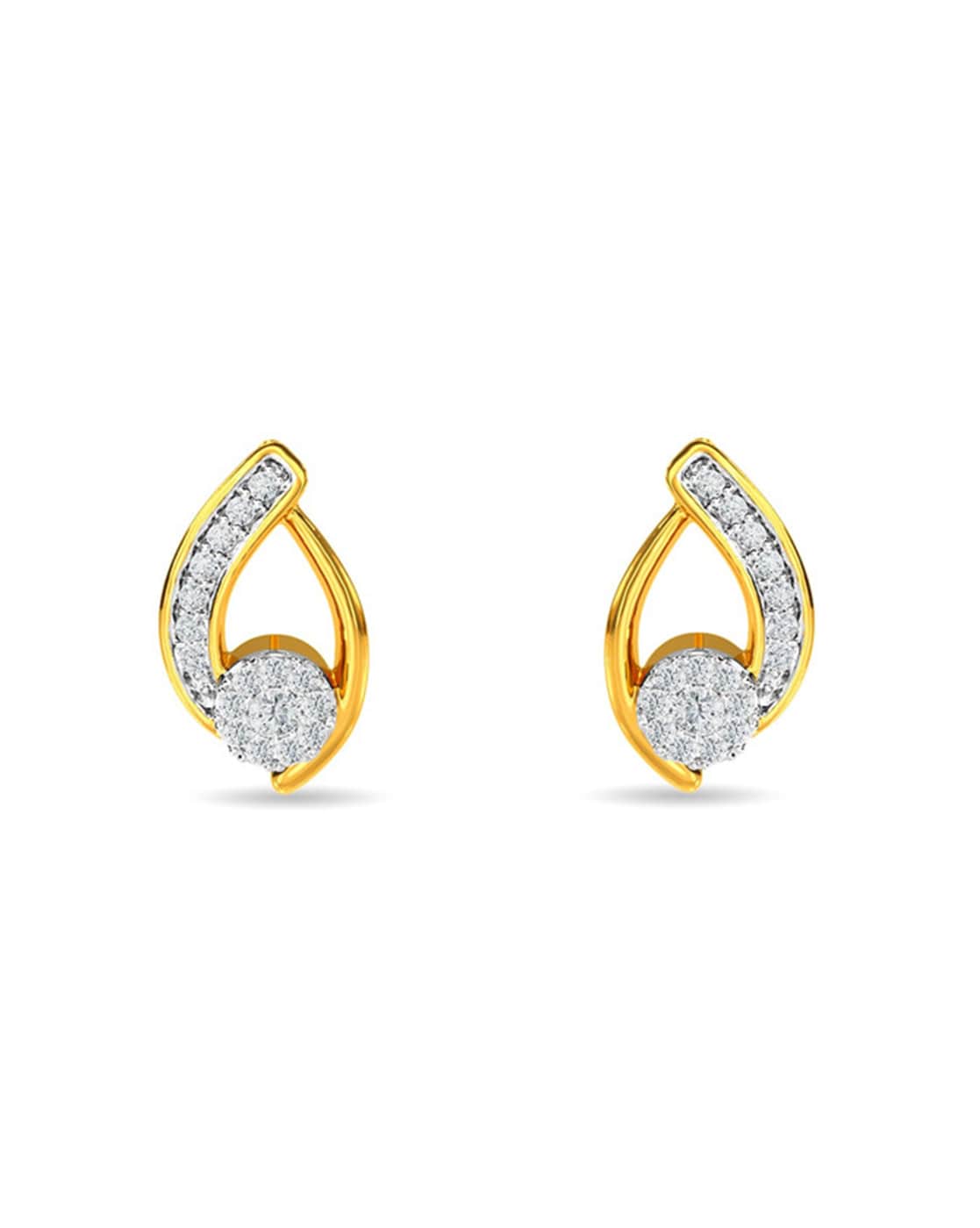 Yunli Real 18k Gold Diamond Heart Stud Earrings Mini Simple Natural Diamond  Earrings Pure Au750 Fine Jewelry Gifts For Women - Stud Earrings -  AliExpress