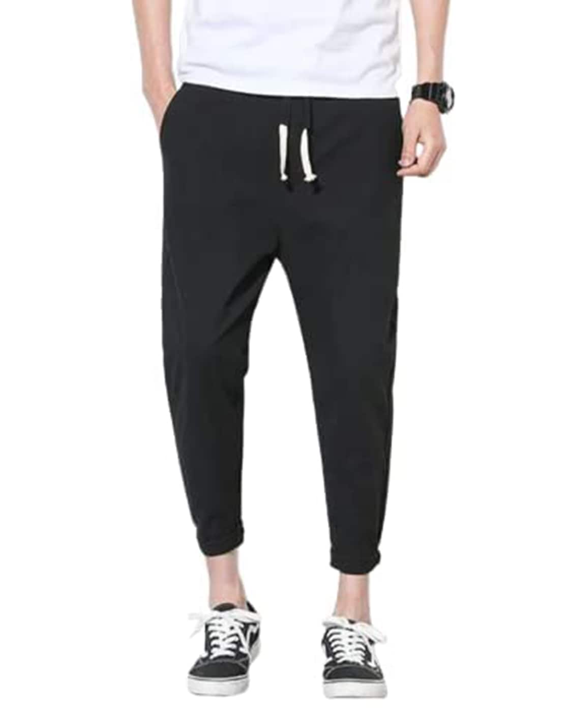 Buy MAIKANONG Mens Slim Joggers Tapered Sweatpants Gym Workout Pants for  Running Athletic Casual, Black, Small at Amazon.in