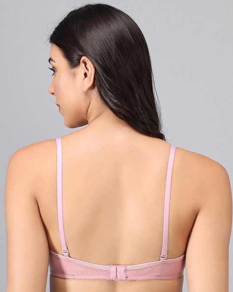 Non-Wired Non-Padded Bra with Adjustable Strap