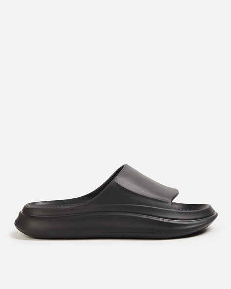 Buy Black Flip Flop Slippers for Men by Forca by Lifestyle