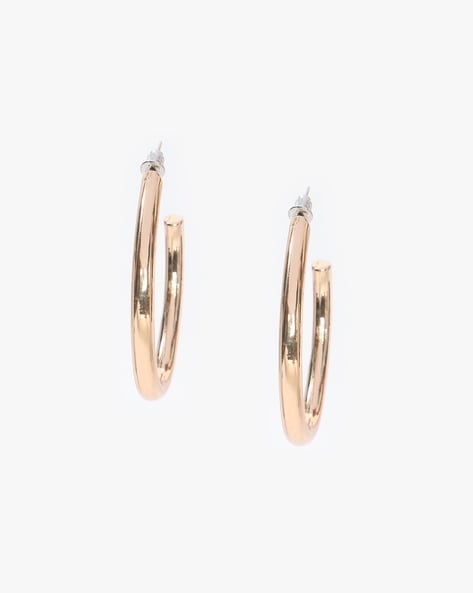 Buy Carlton London Gold Plated Stylized Half Hoop Earrings with Cubic  Zirconia for Women at Amazon.in