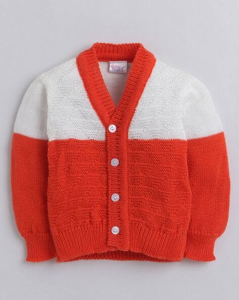 Buy Orange Sweaters Cardigans for Infants by LITTLE ANGELS
