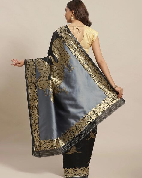 Buy Black Sarees for Women by SHAILY Online