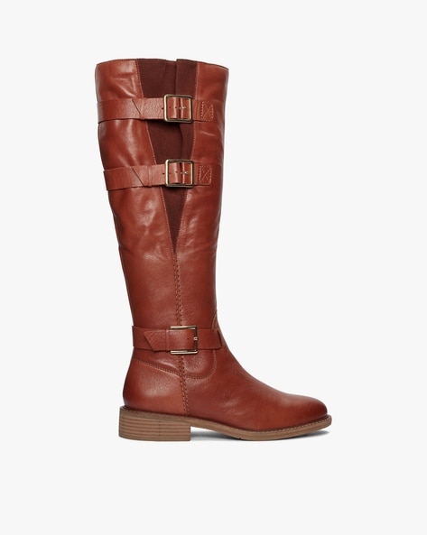 Clarks knee length boots best sale