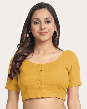 indie picks Embroidered Front Open Blouse-picture-11