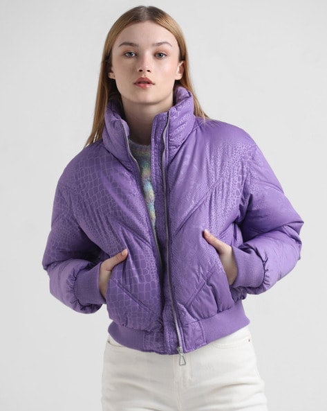 Purple on sale puffer jacket