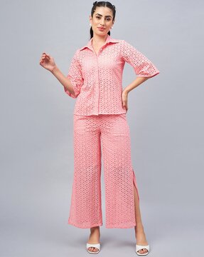 Buy Pink Suit Sets for Women by Clora Creation Online