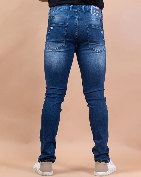 Buy Denim Blue Jeans for Men by Tistabene Online