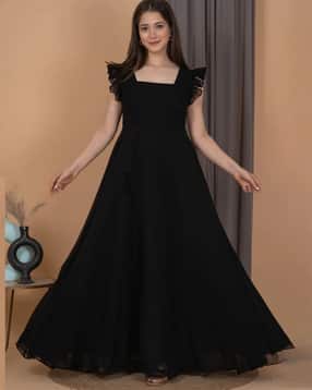 estela Square Neck Gown Dress-picture-45