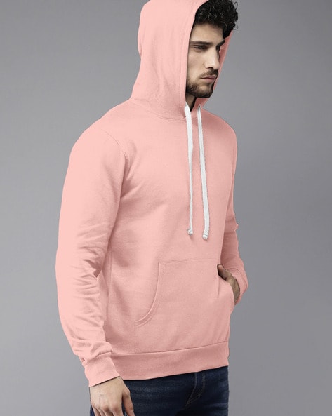 Peach colour hoodie top mens