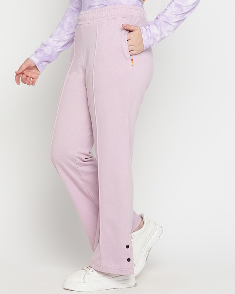 Flared Track Pants with Elasticated Waist
