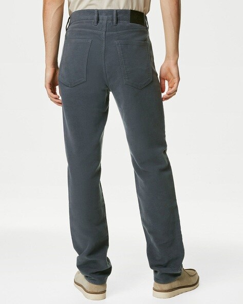 Regular Fit Moleskin Trousers