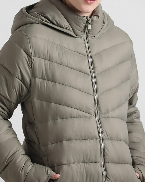 Puffer clearance hoodie jacket